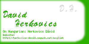 david herkovics business card